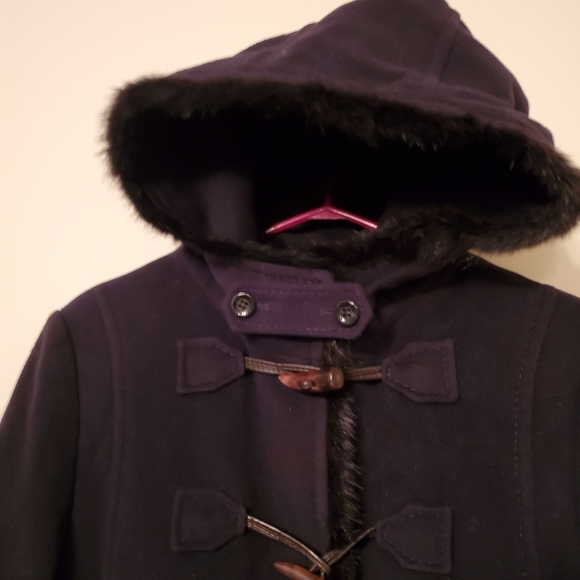 Lambswool and Muskrat fur Duffle Coat - Picture 3 of 16